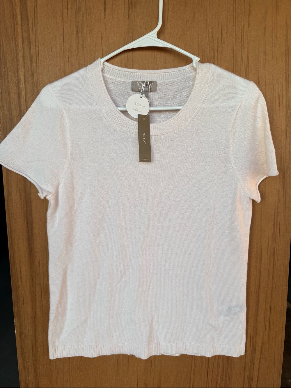 J.Crew 100% Cashmere Short Sleeve Sweater Women’s M Ivory NWT Quiet Luxury